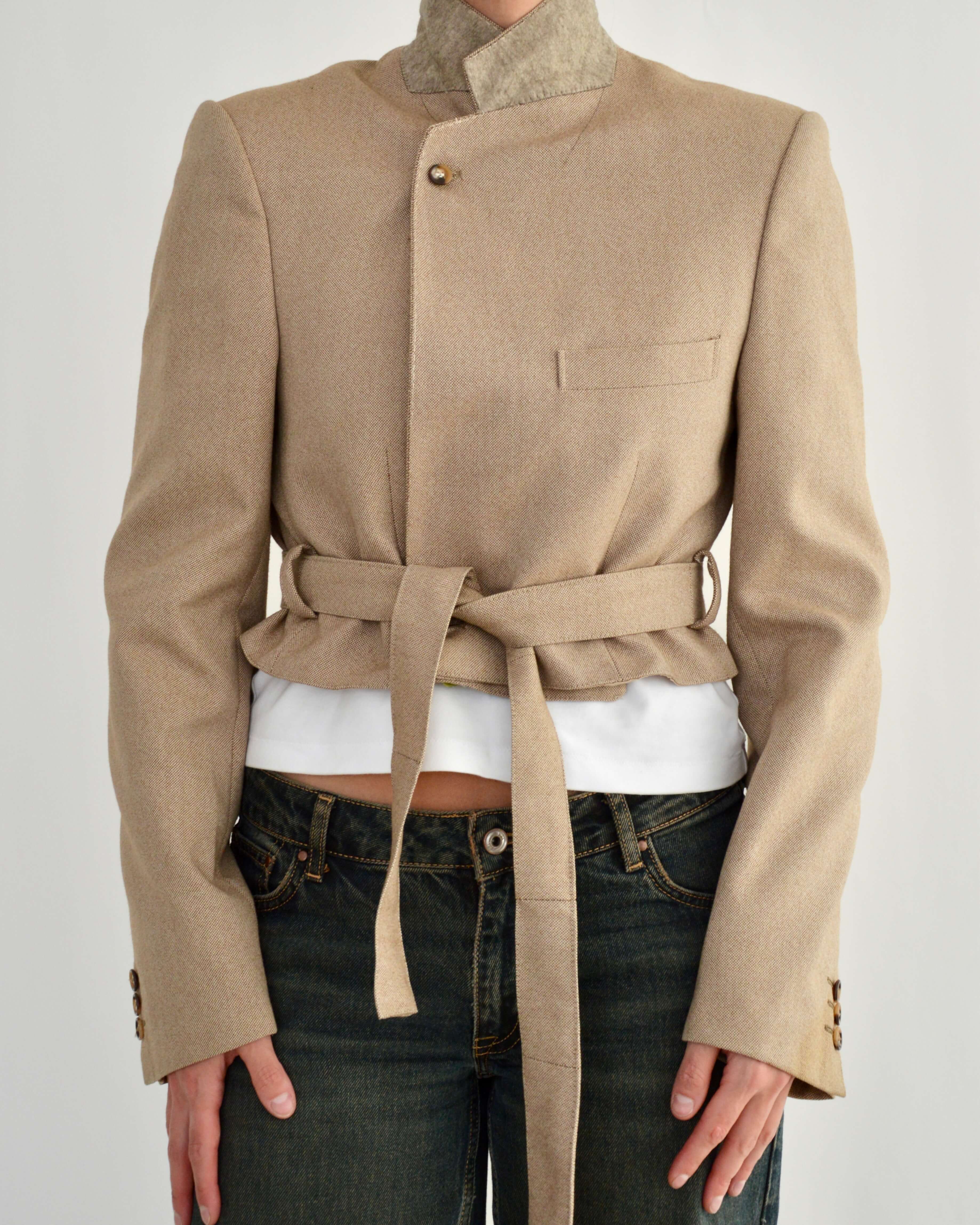 Tied-up Blazer - Sepia (S)