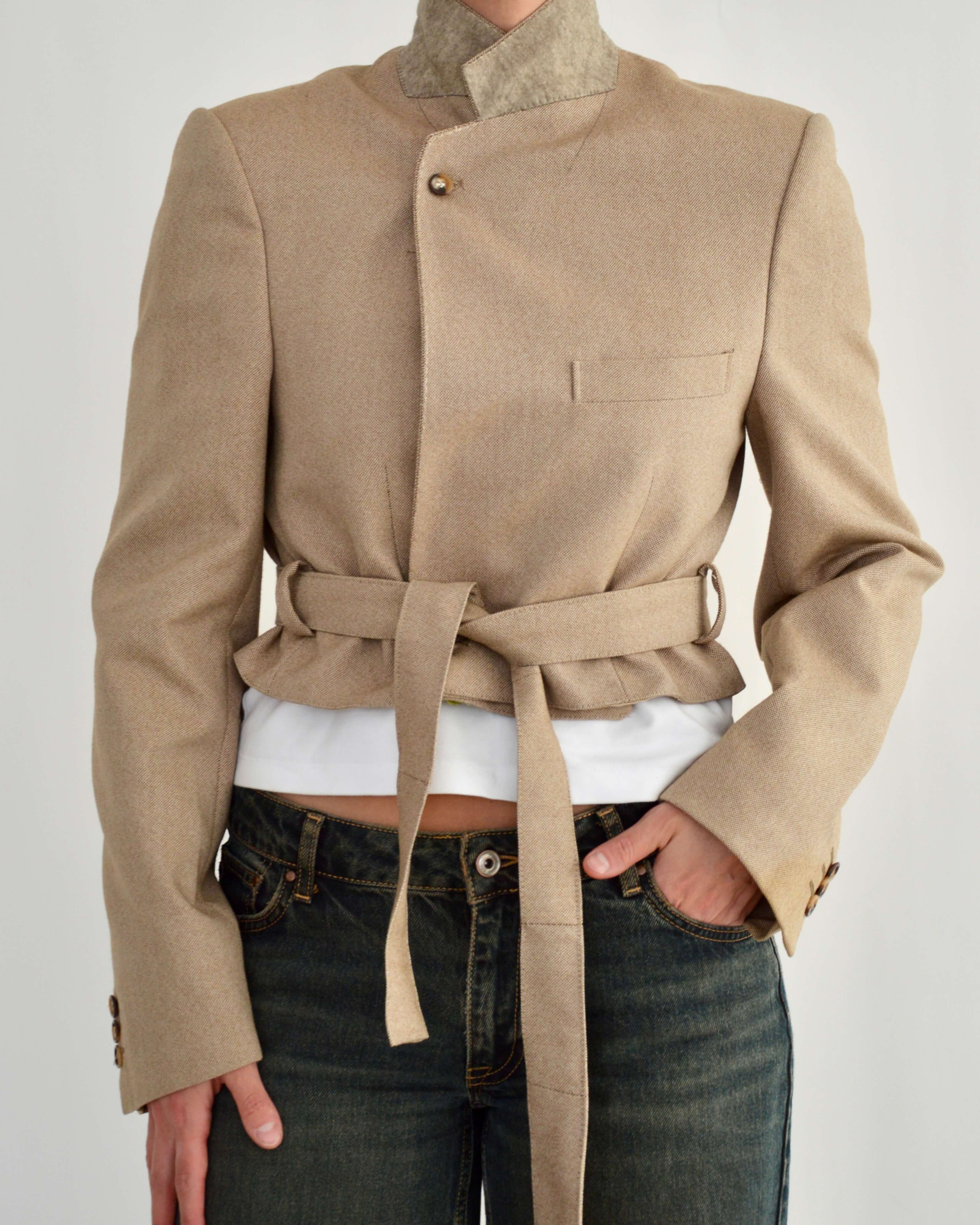 Tied-up Blazer - Sepia (S)