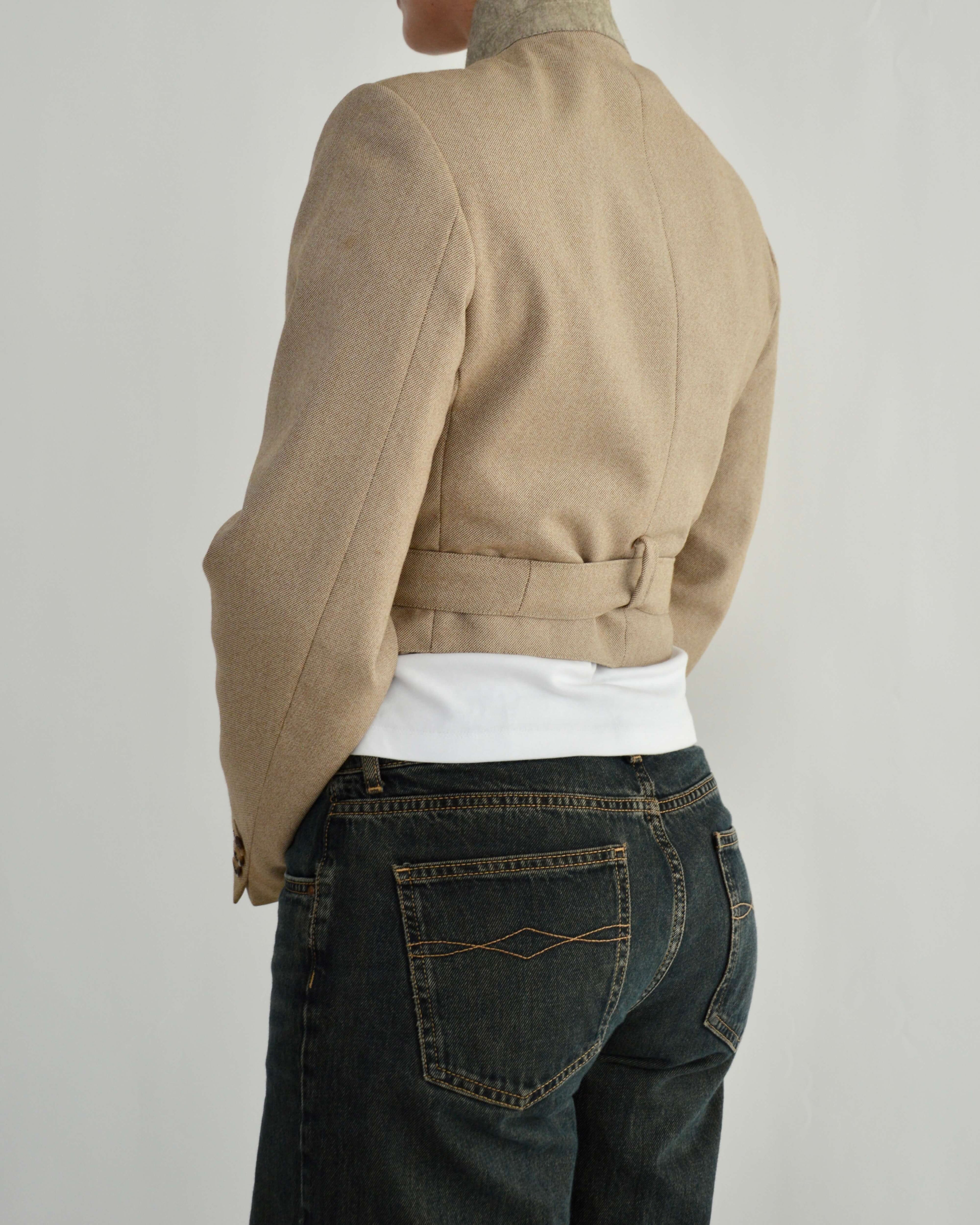 Tied-up Blazer - Sepia (S)