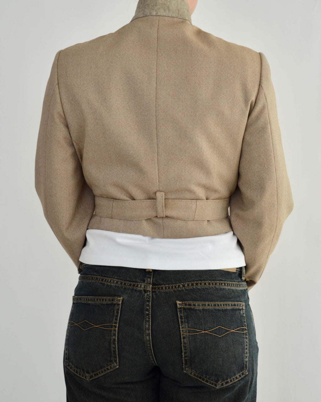 Tied-up Blazer - Sepia (S)