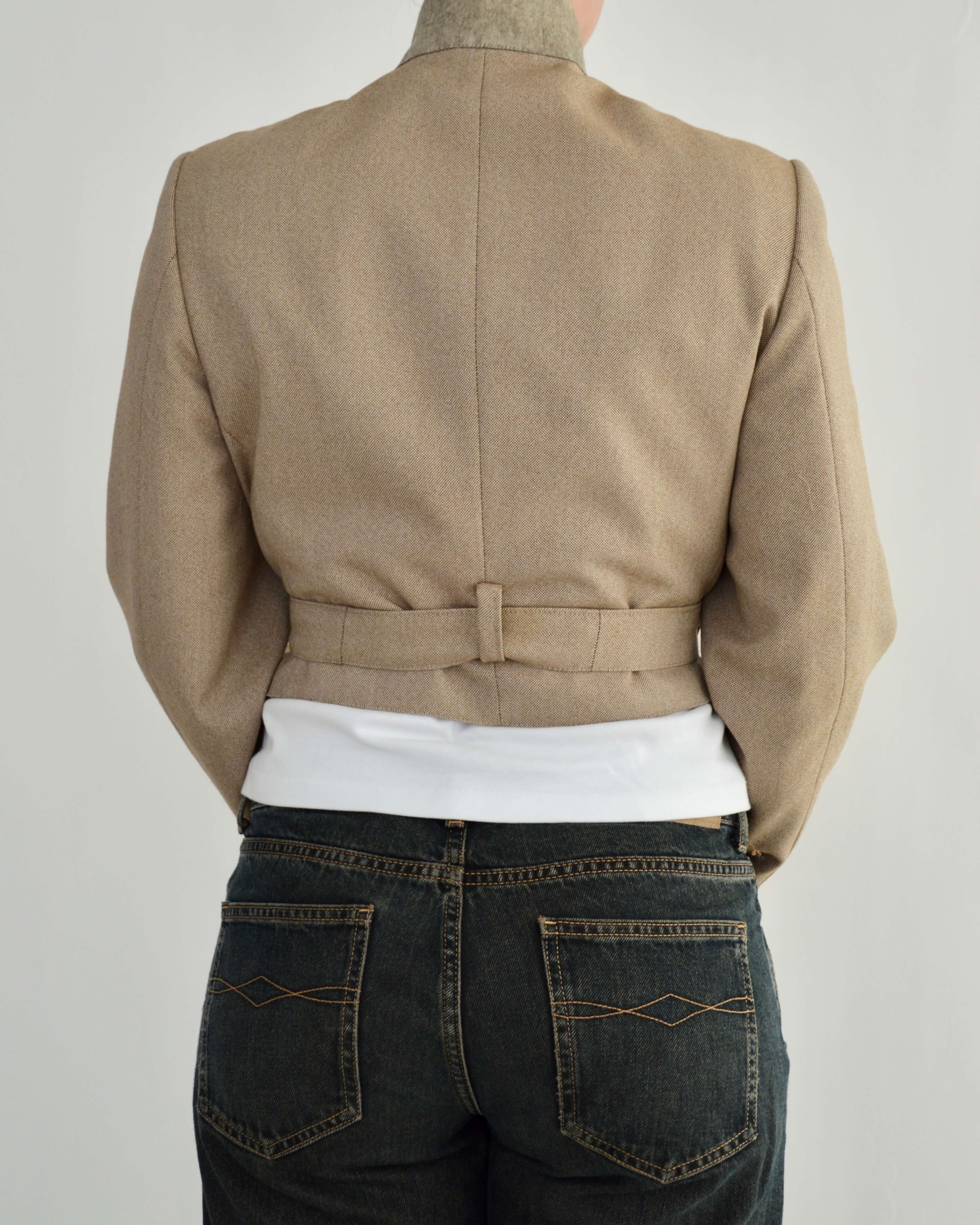 Tied-up Blazer - Sepia (S)