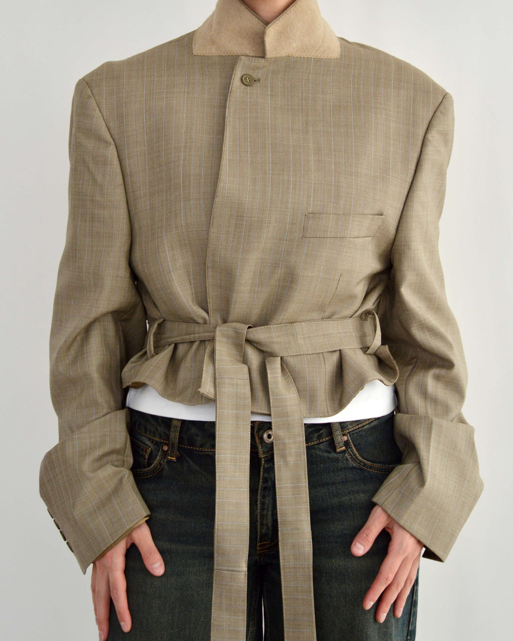 Tied-up Blazer - Light Perfection (XL)