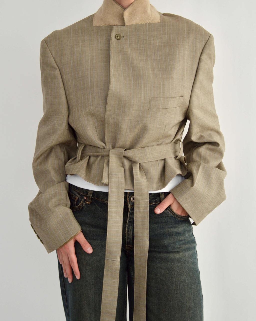 Tied-up Blazer - Light Perfection (XL)