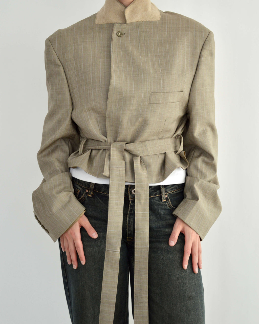 Tied-up Blazer - Light Perfection (XL)