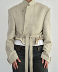 Tied-up Blazer - Light Oatmilk (L)