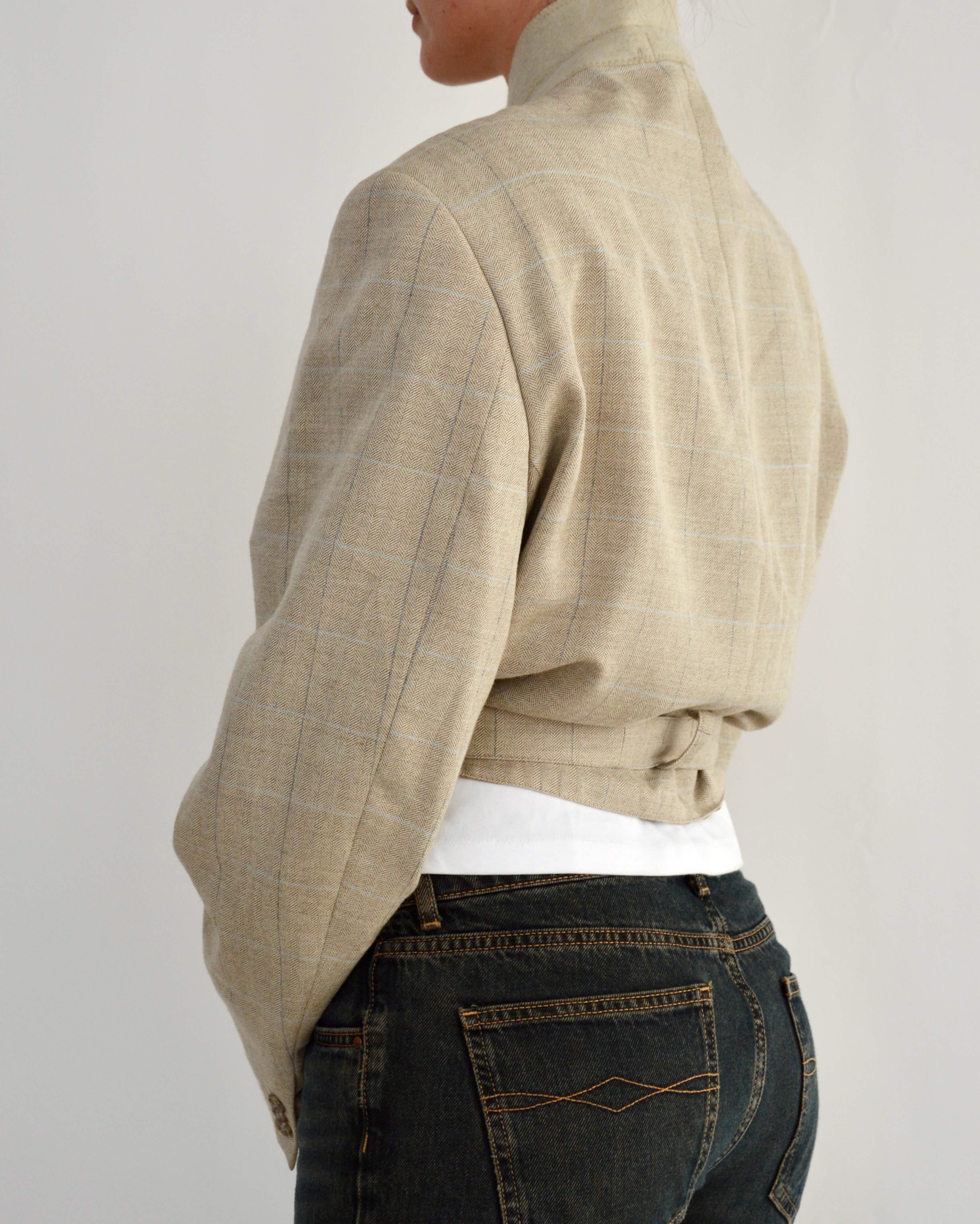 Tied-up Blazer - Light Oatmilk (L)