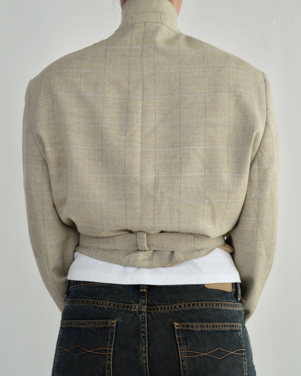 Tied-up Blazer - Light Oatmilk (L)