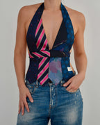Tie Top & Flower Choker - nº 84 (S)