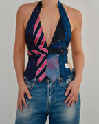 Tie Top & Flower Choker - nº 84 (S)