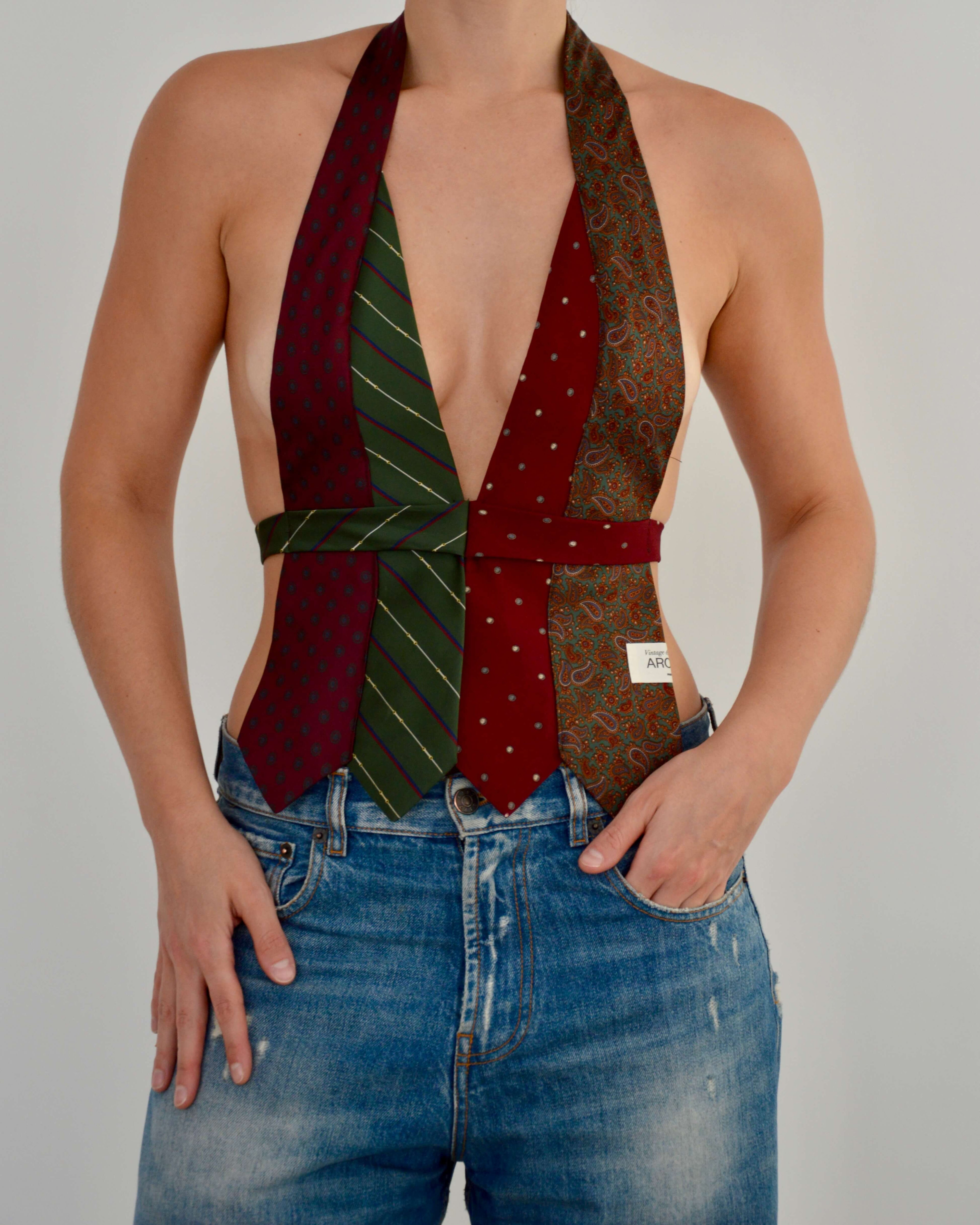 Tie Top & Flower Choker - nº 85 (XS)