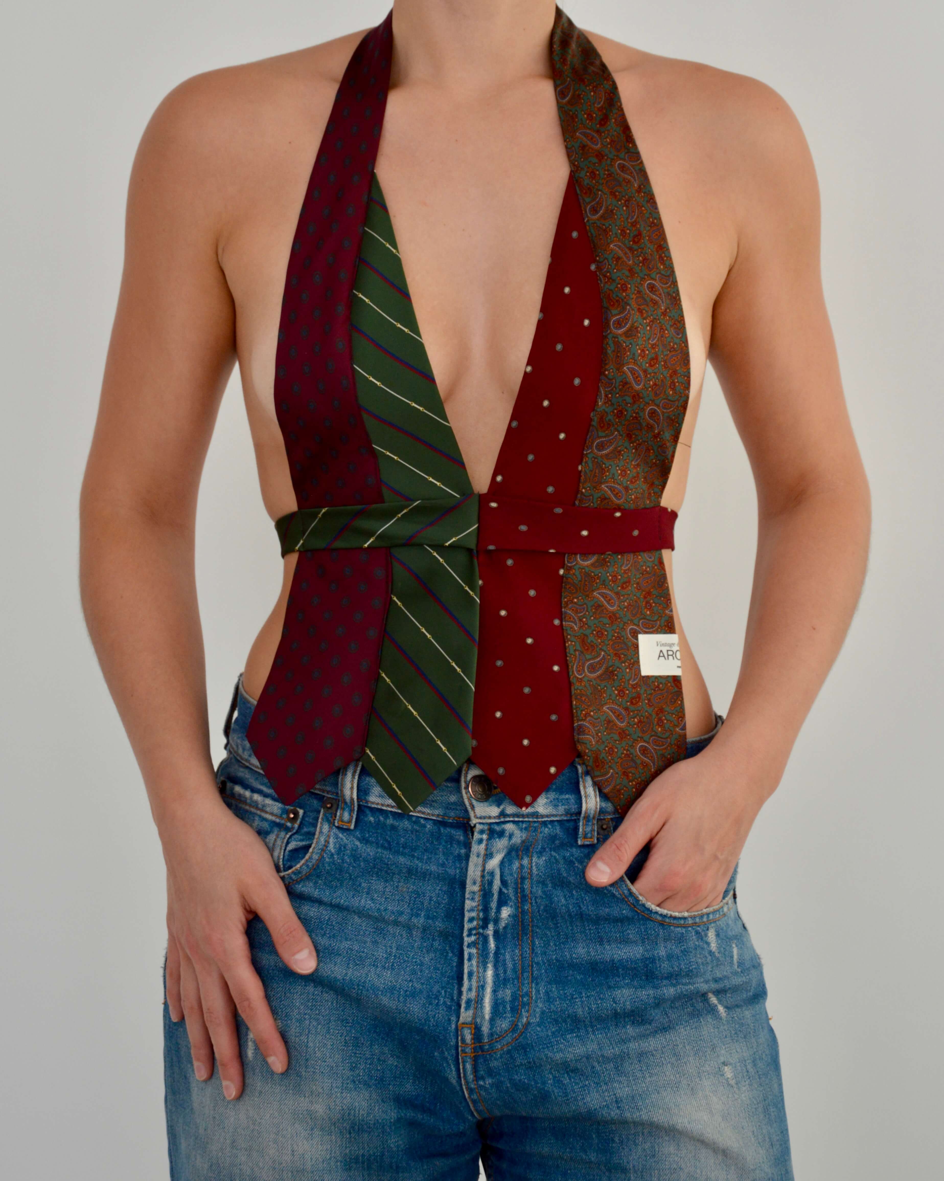 Tie Top & Flower Choker - nº 85 (XS)