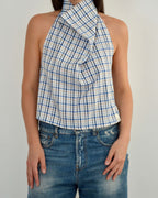 Halter Blouse - Perfect Blue (M)