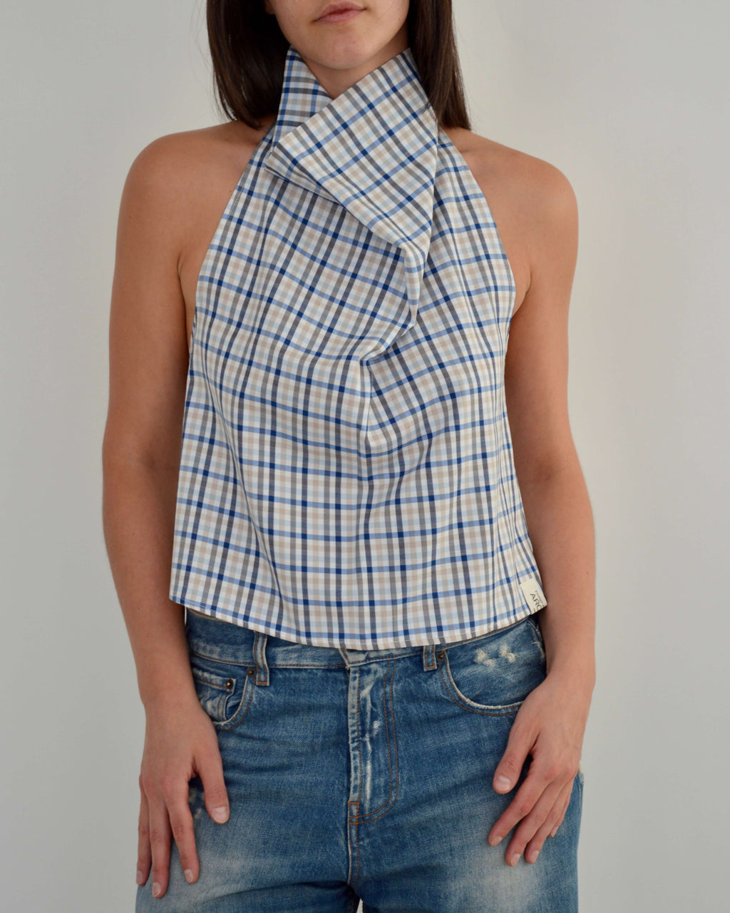 Halter Blouse - Perfect Blue (M)