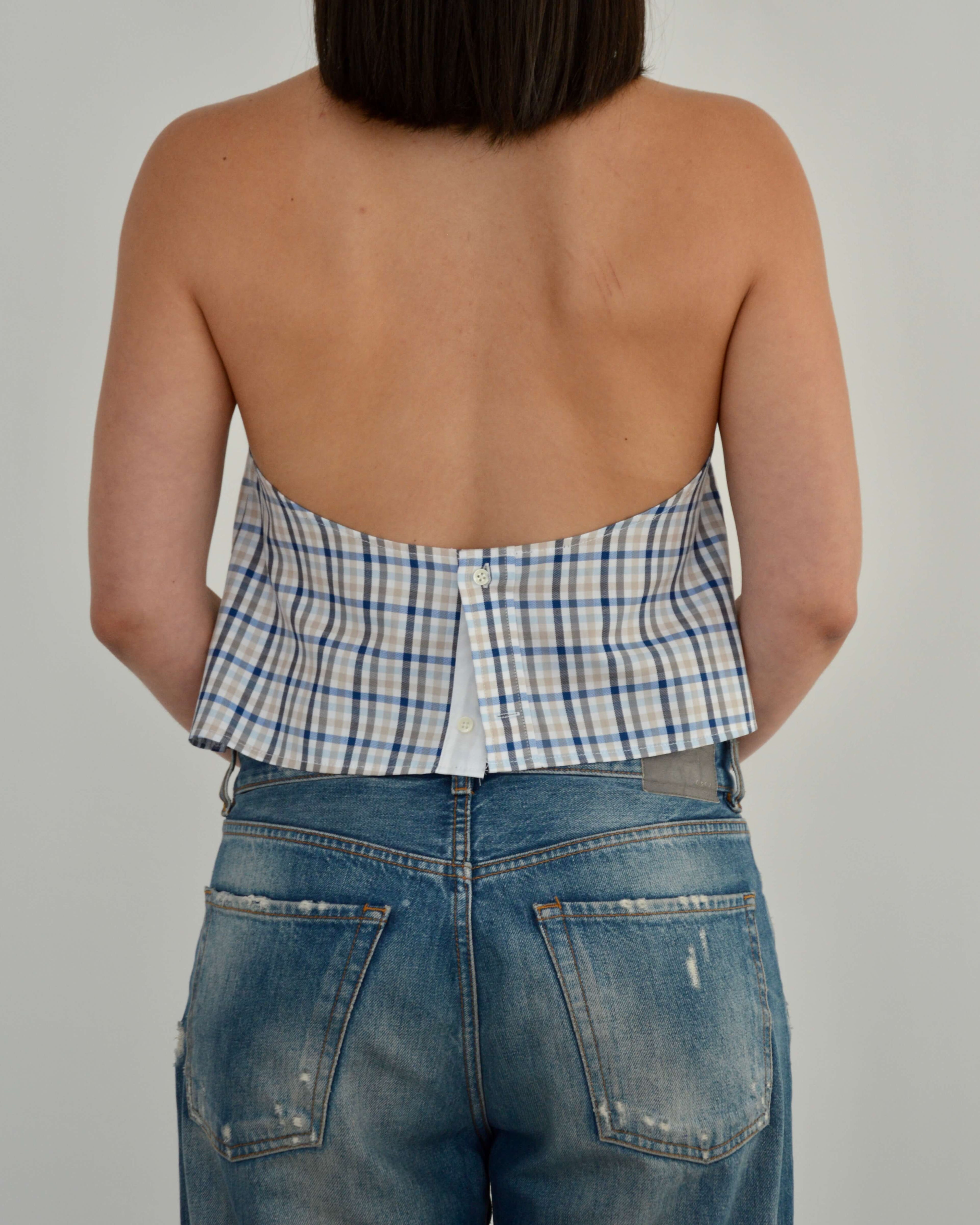 Halter Blouse - Perfect Blue (M)