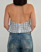 Halter Blouse - Perfect Blue (M)