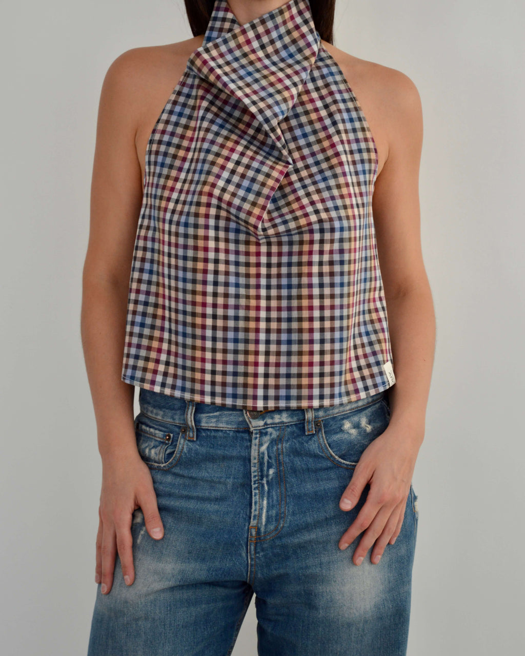 Halter Blouse - Gingham Perfection (S)