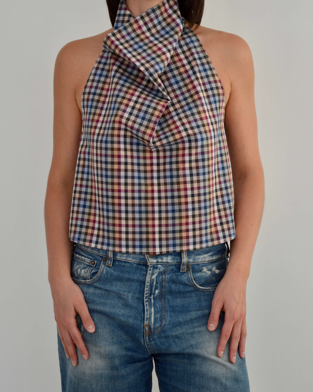 Halter Blouse - Gingham Perfection (S)