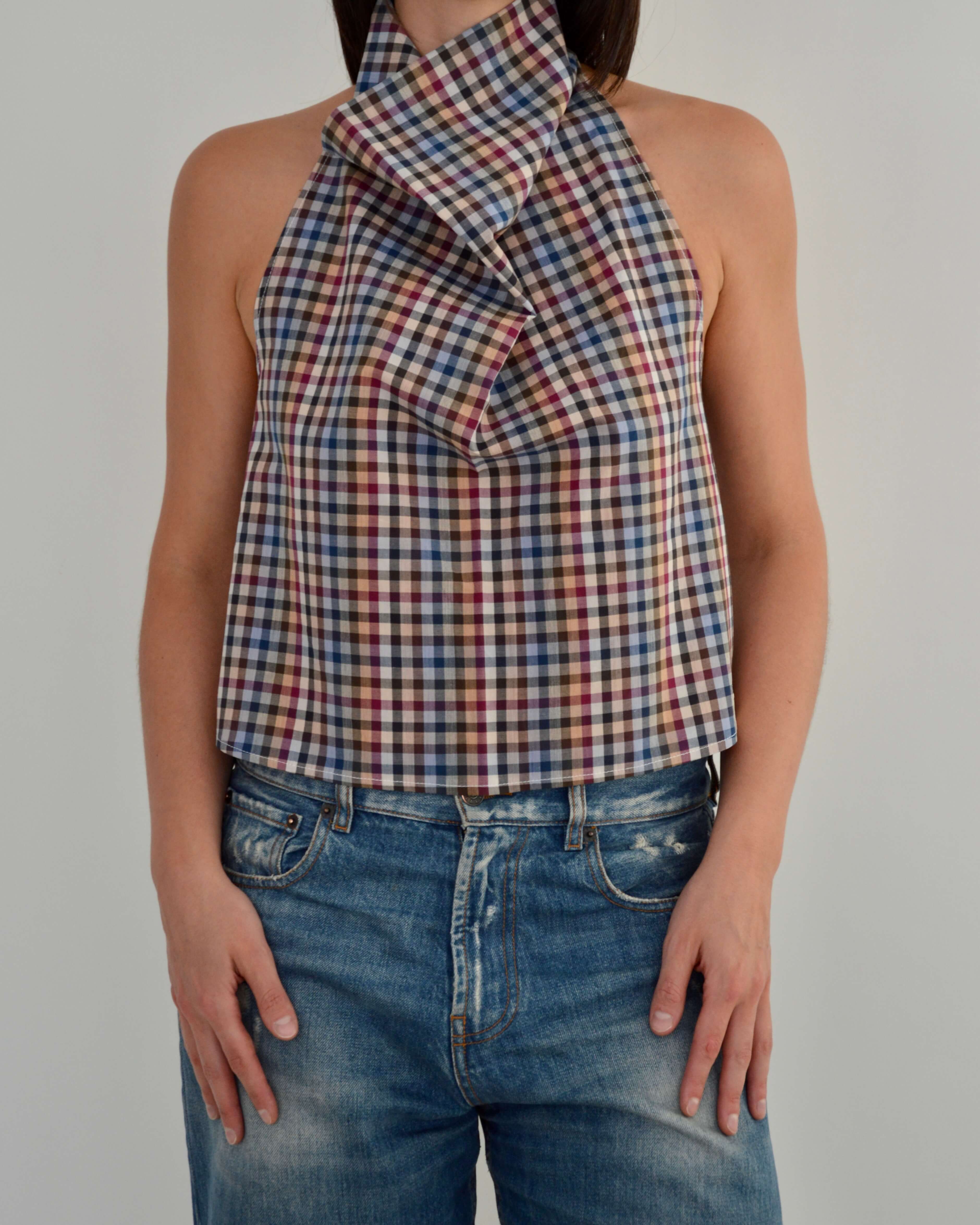 Halter Blouse - Gingham Perfection (S)