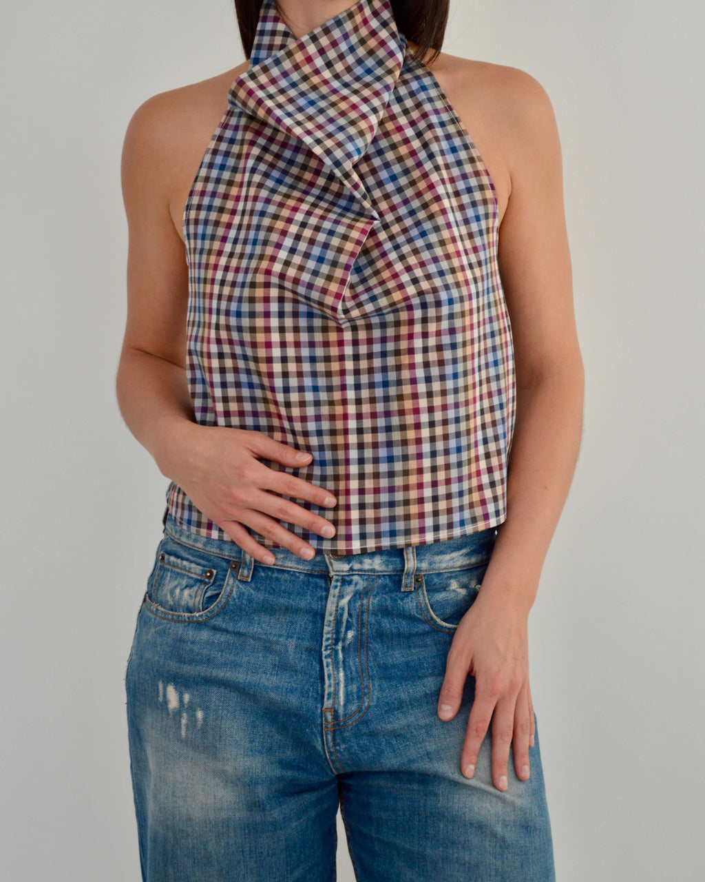 Halter Blouse - Gingham Perfection (S)