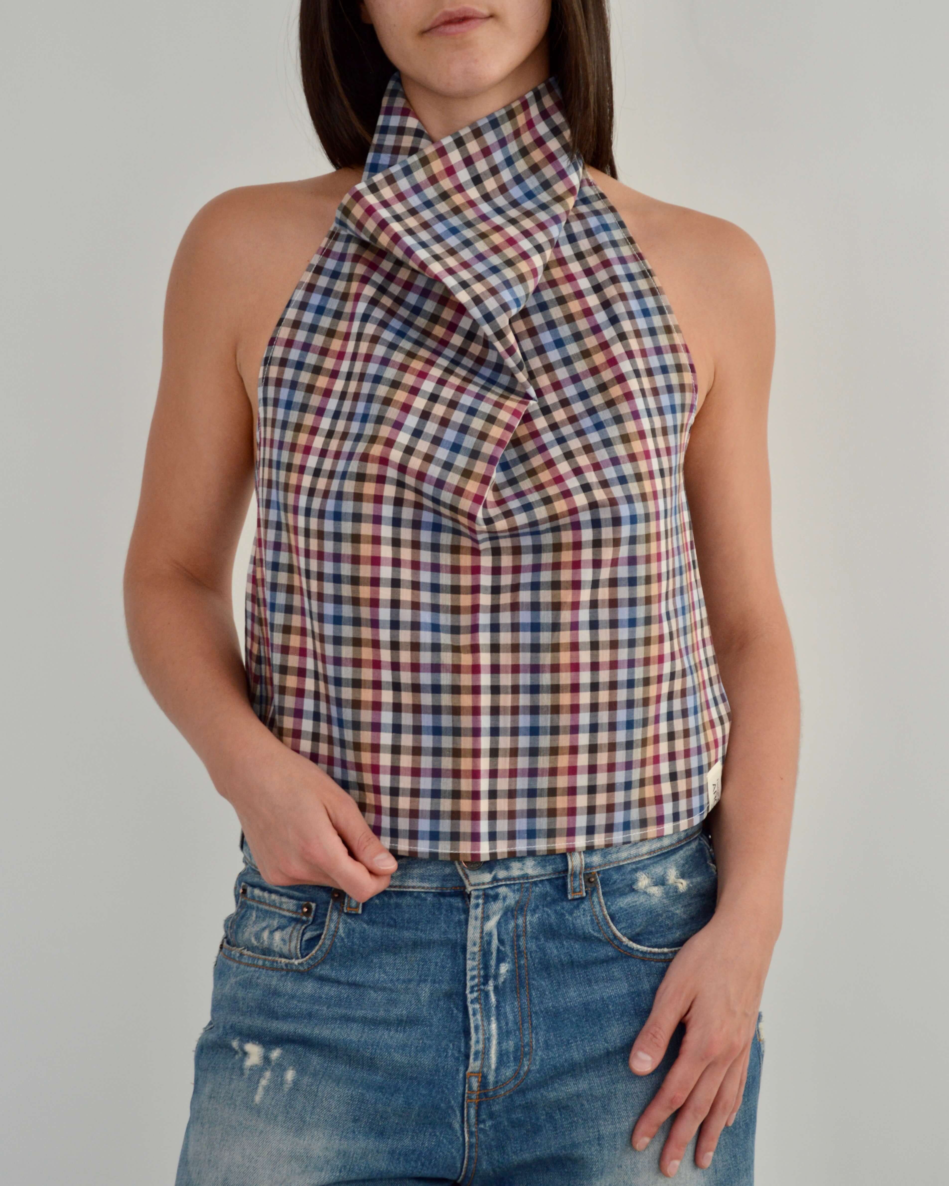 Halter Blouse - Gingham Perfection (S)