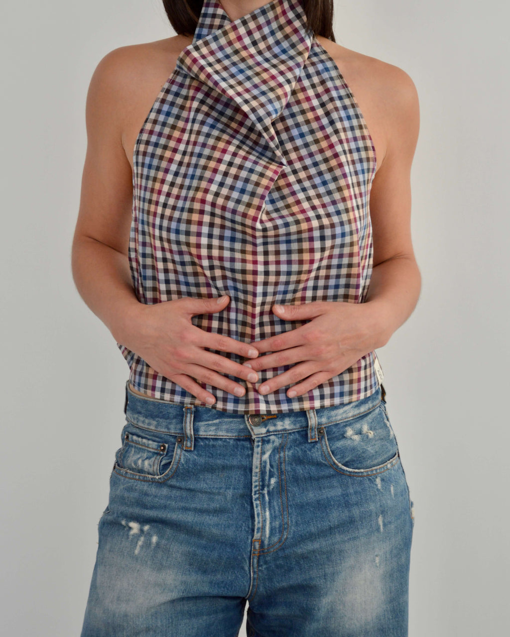 Halter Blouse - Gingham Perfection (S)