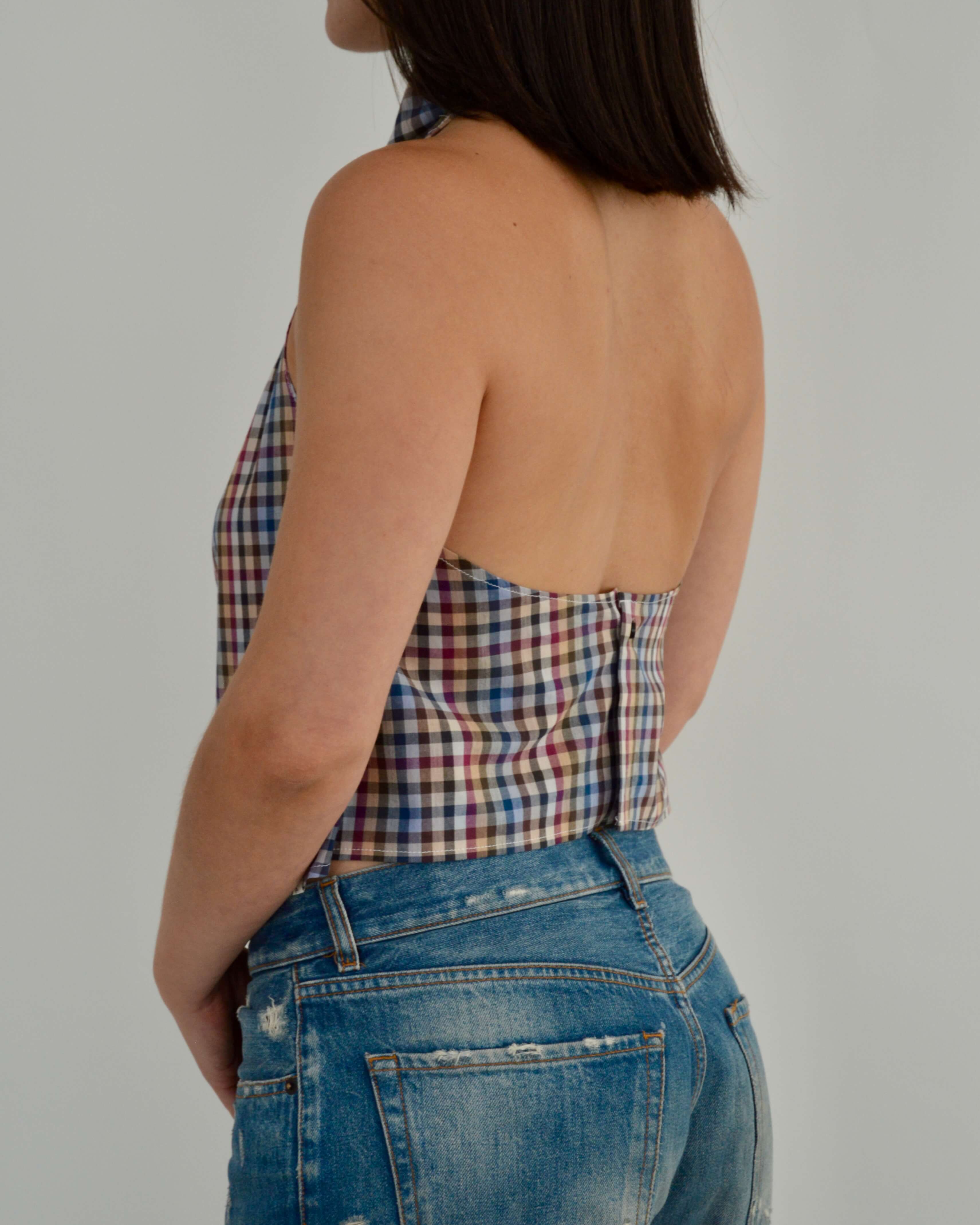 Halter Blouse - Gingham Perfection (S)
