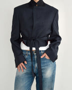 Vegan Tied-up Blazer - Navy (M)