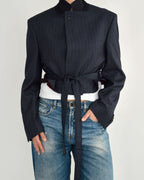 Vegan Tied-up Blazer - Navy (M)