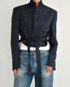 Vegan Tied-up Blazer - Navy (M)