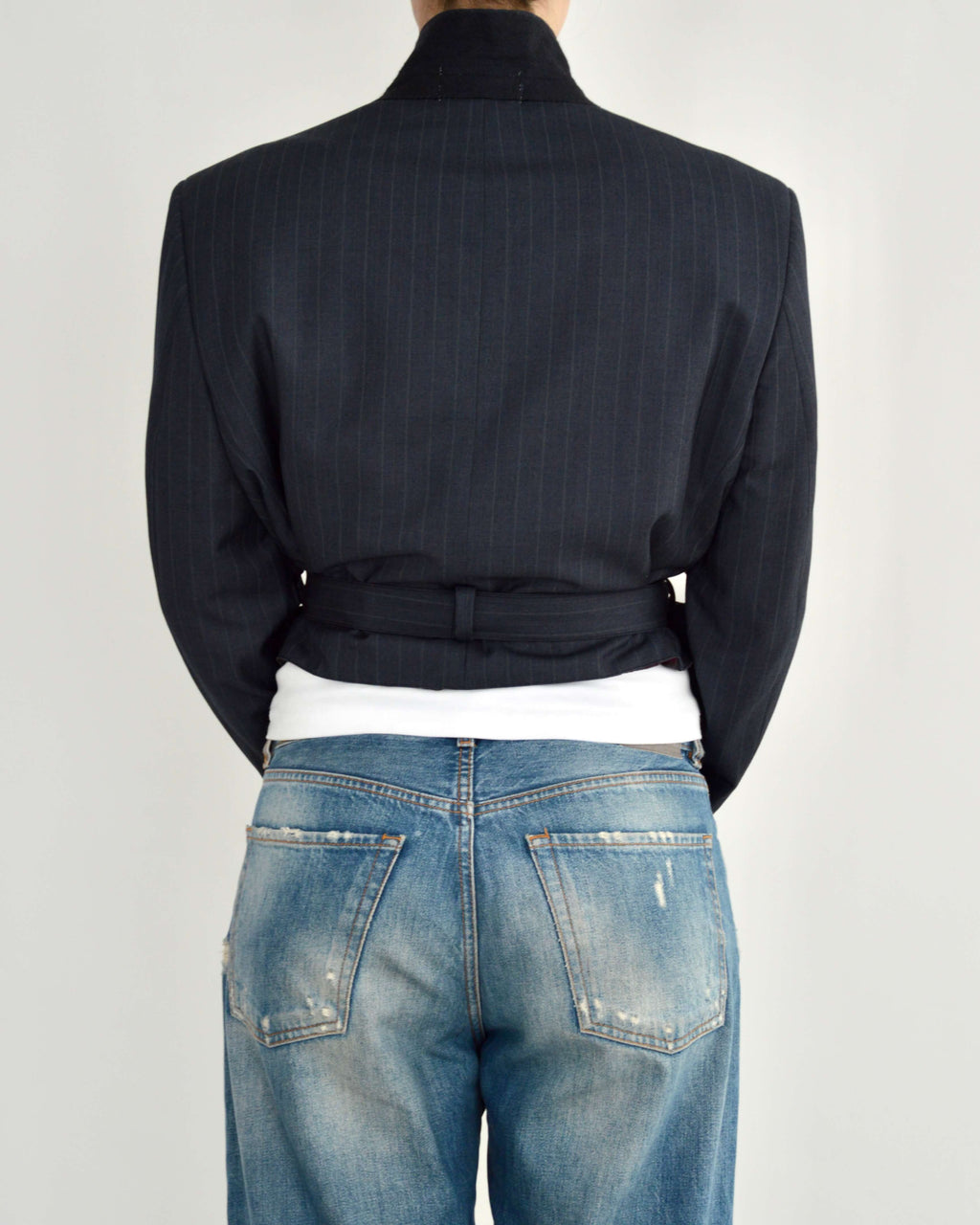Vegan Tied-up Blazer - Navy (M)