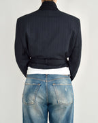 Vegan Tied-up Blazer - Navy (M)