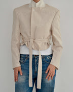 Tied-up Blazer - Cream (S)