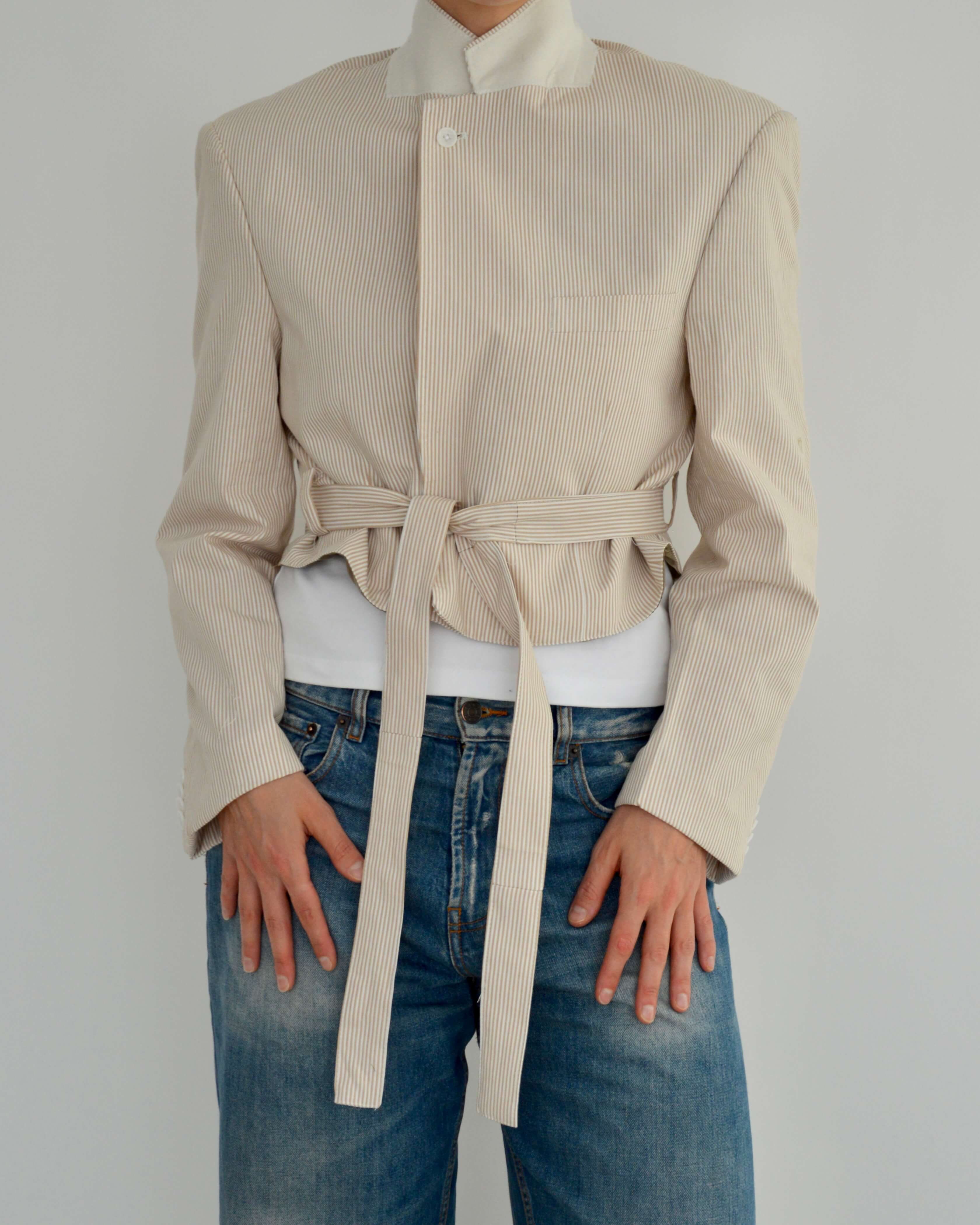 Tied-up Blazer - Cream (S)