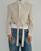 Tied-up Blazer - Cream (S)