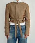 Tied-up Blazer - Linen Brown (S)