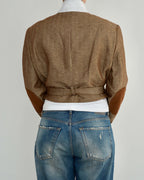 Tied-up Blazer - Linen Brown (S)