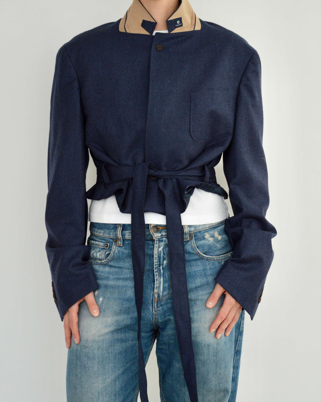 Tied-up Blazer - Soft Blue (L)