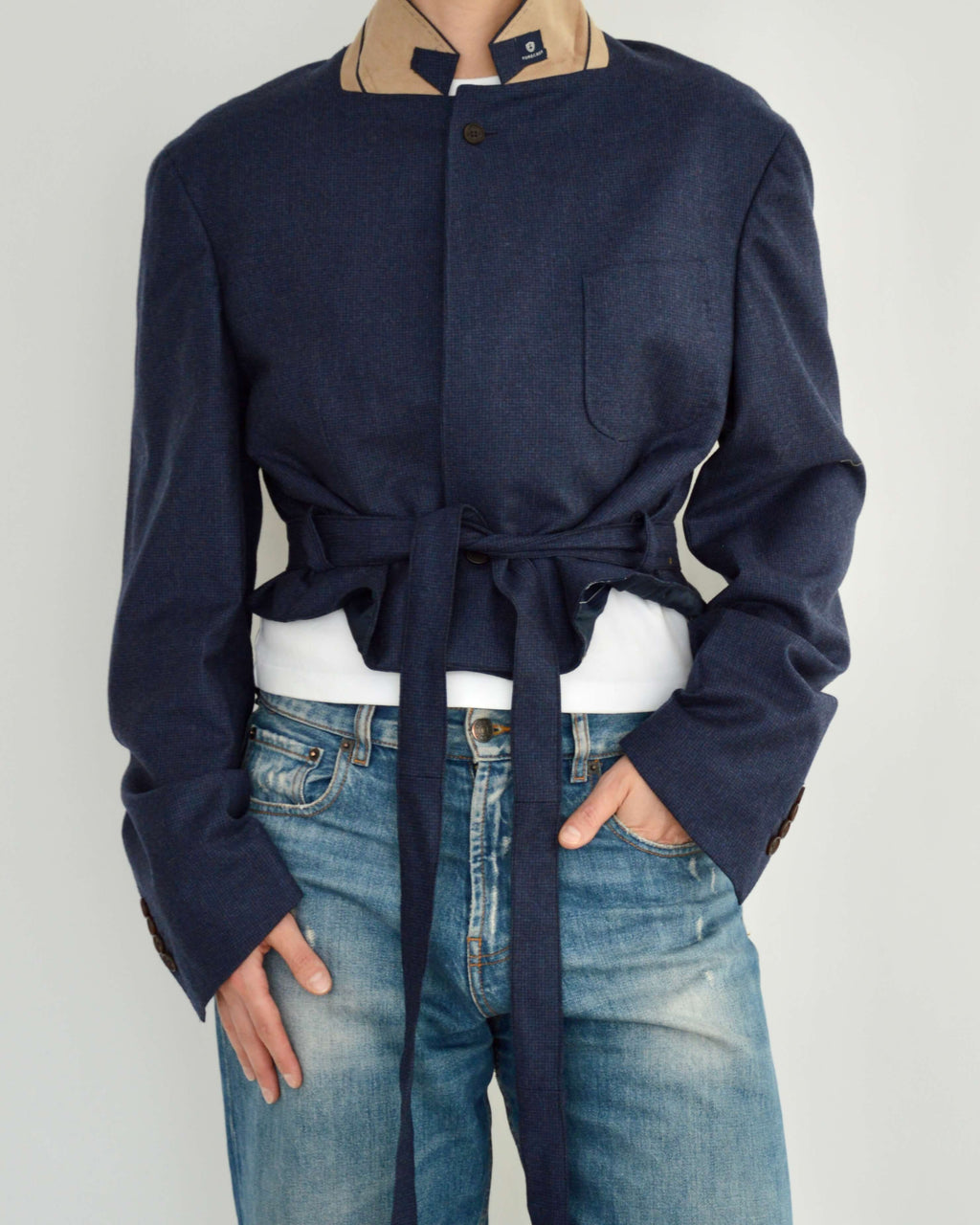Tied-up Blazer - Soft Blue (L)