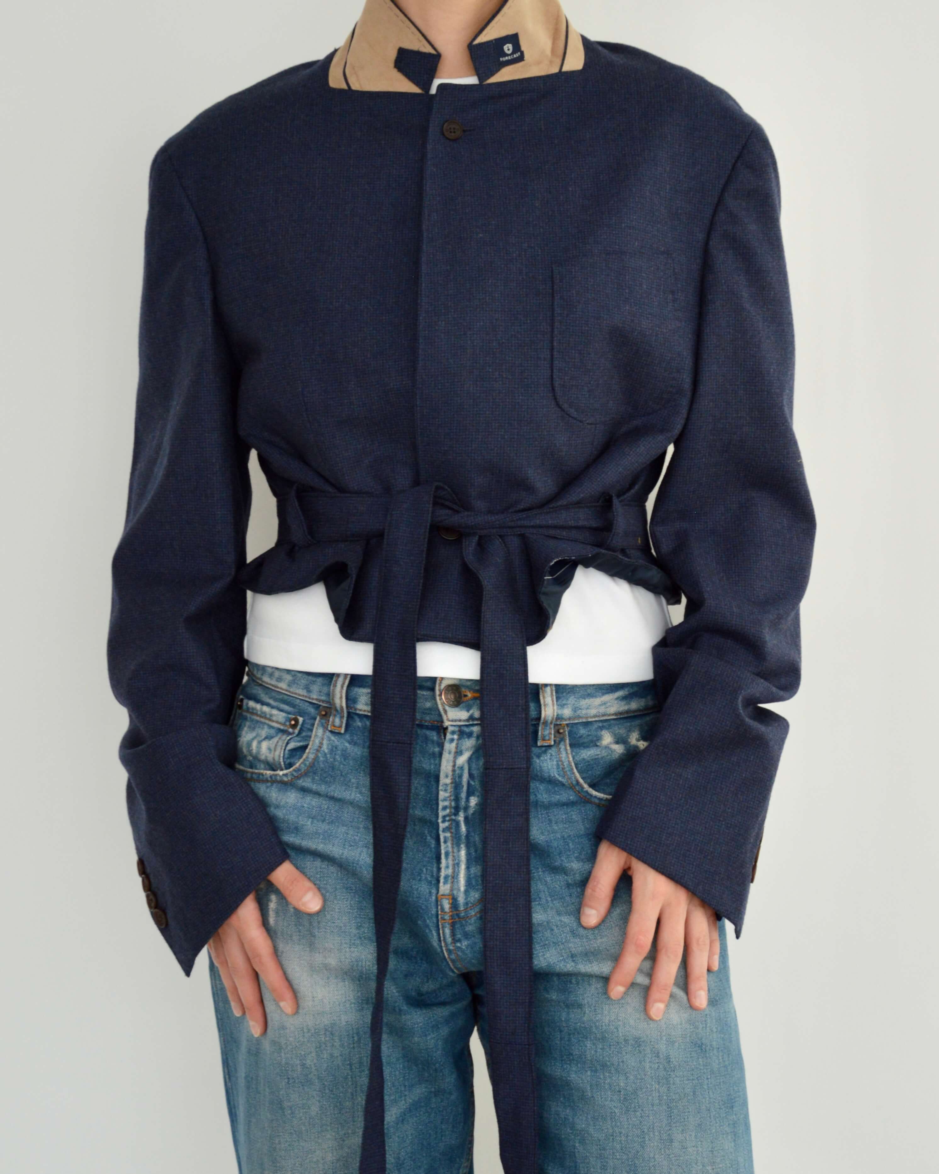 Tied-up Blazer - Soft Blue (L)