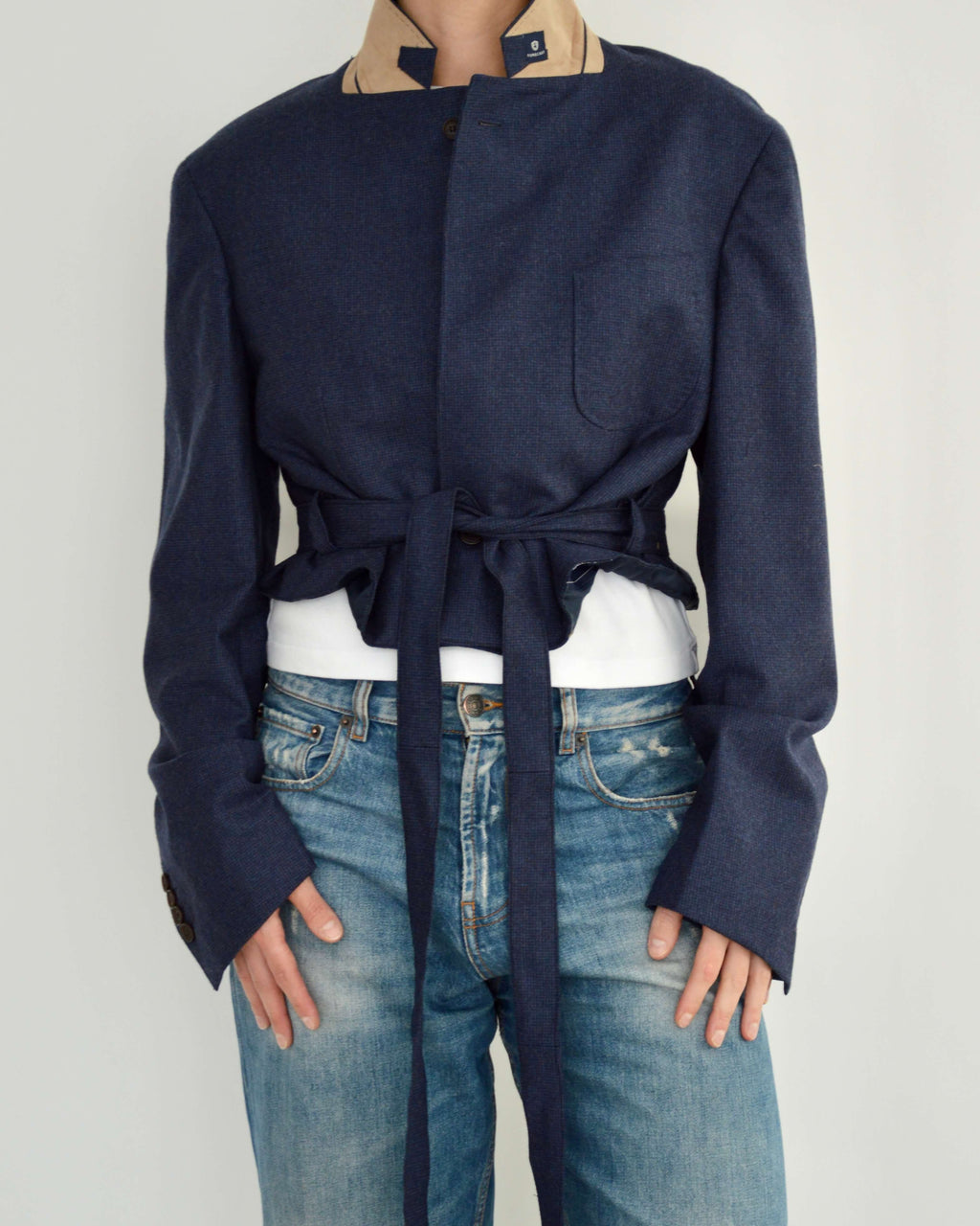 Tied-up Blazer - Soft Blue (L)
