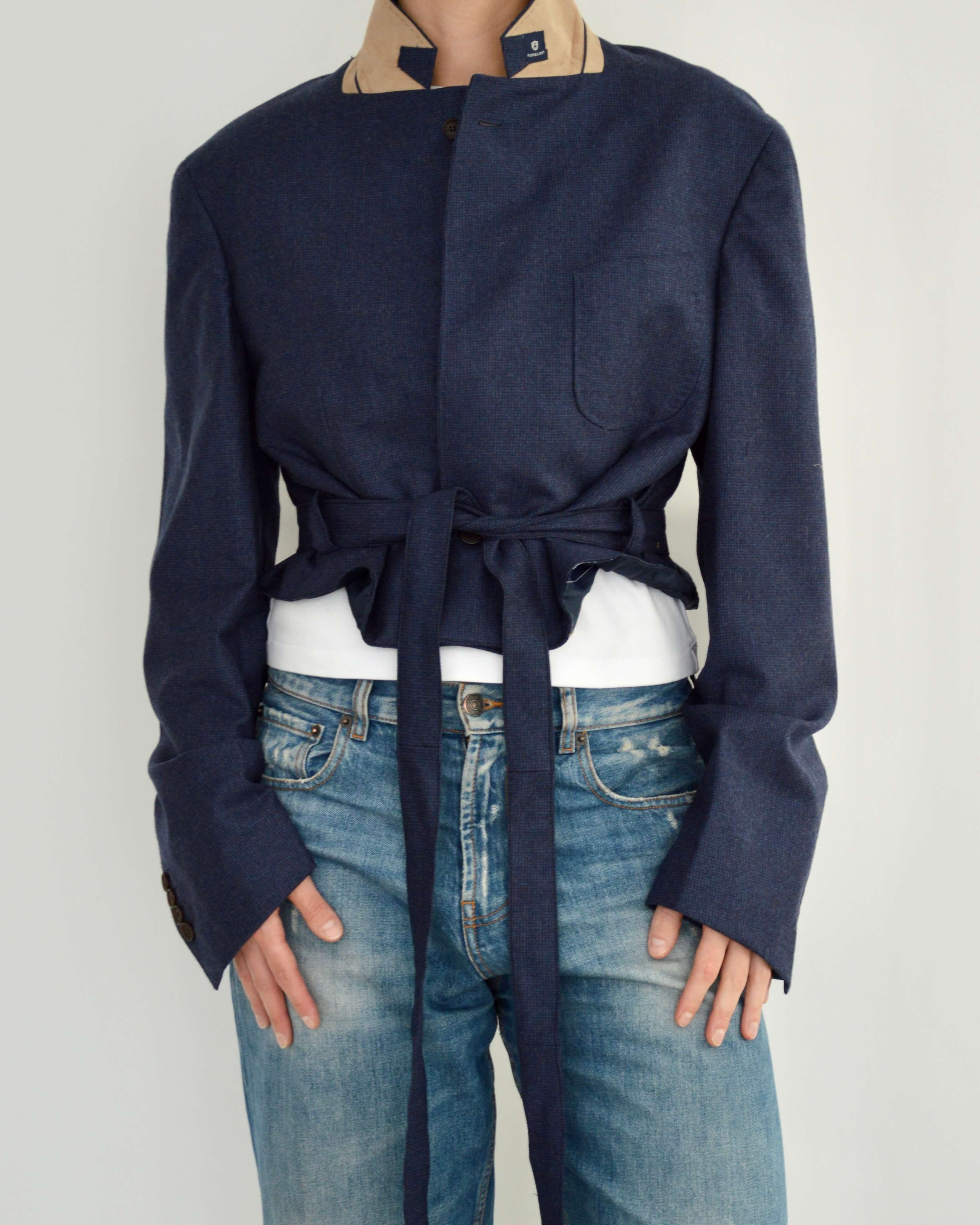 Tied-up Blazer - Soft Blue (L)