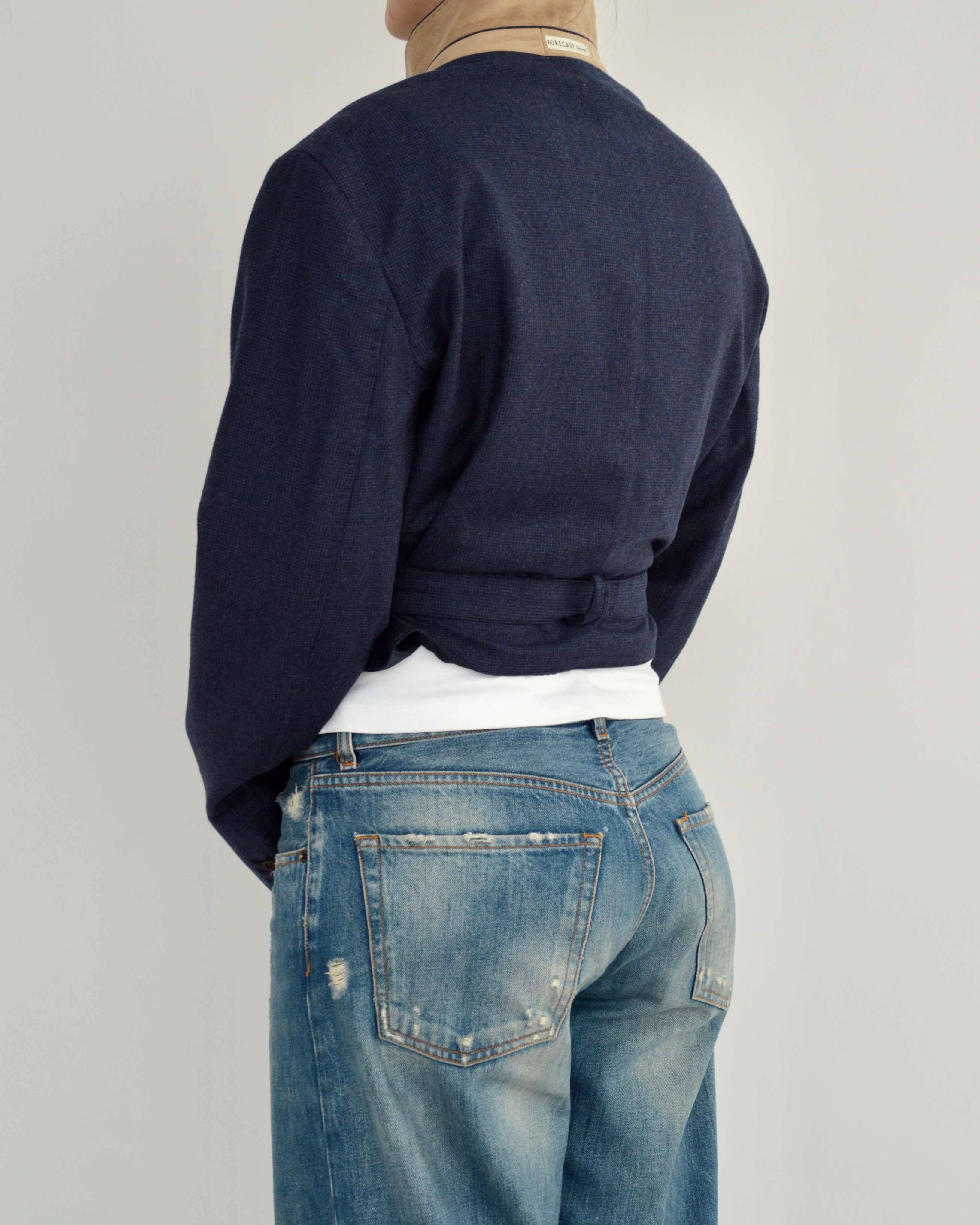Tied-up Blazer - Soft Blue (L)
