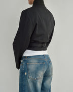 Tied-up Blazer - Grey Pinky Lines (S)