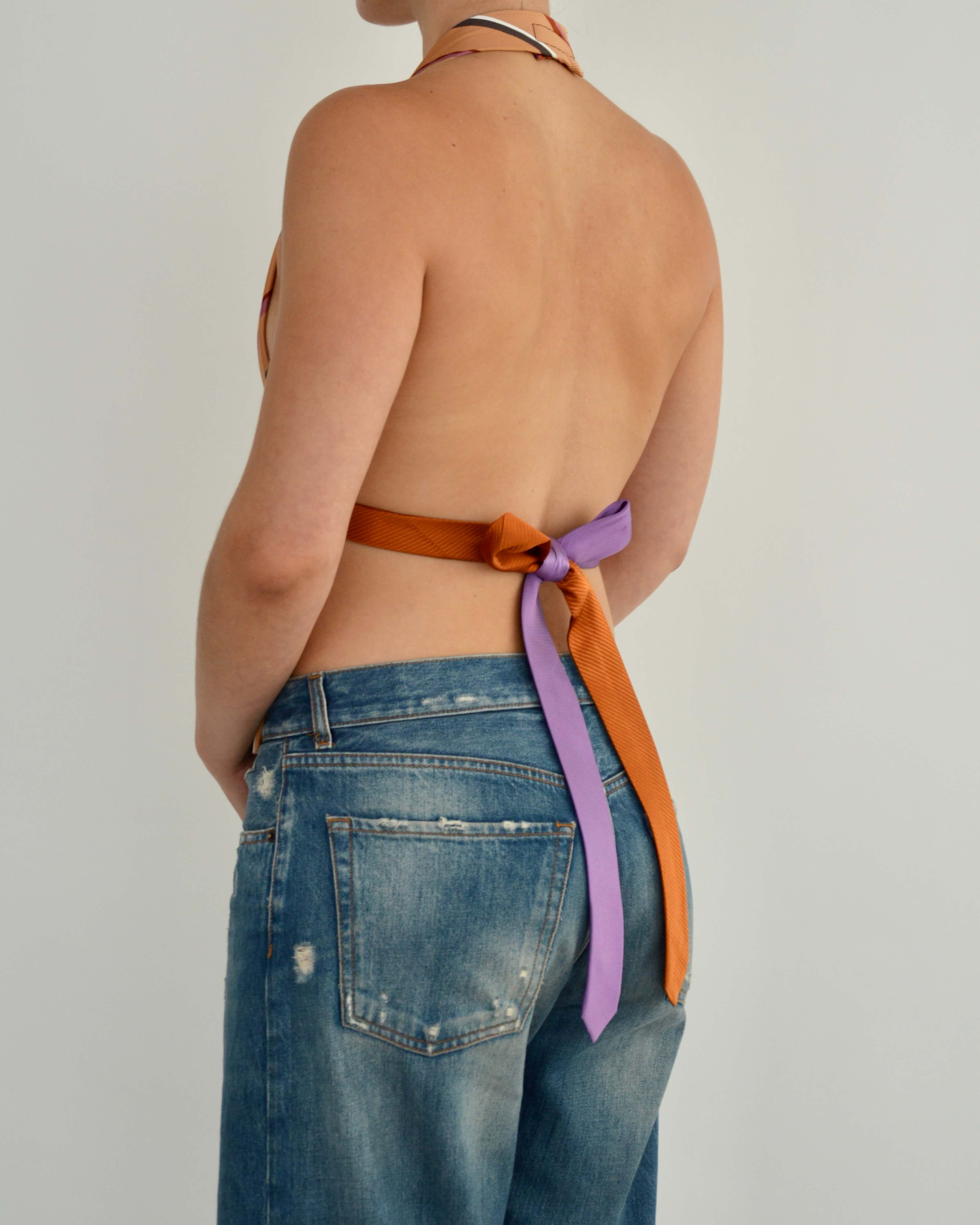 Tie Top & Flower Choker - nº 95 (S)