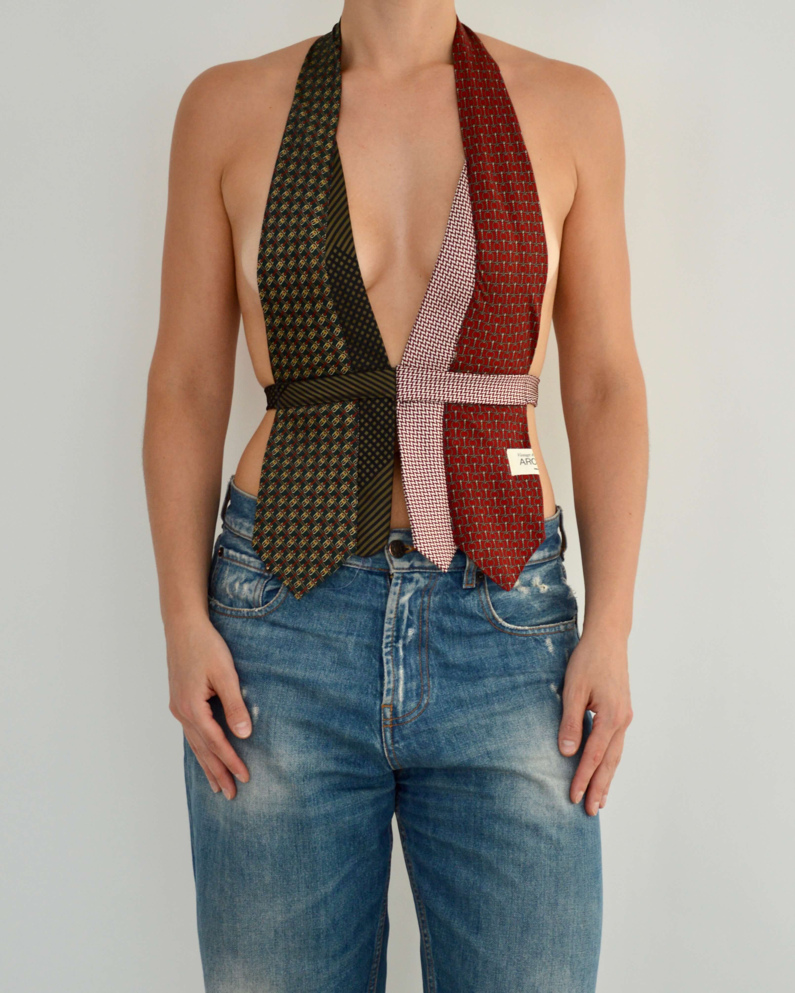 Tie Top & Flower Choker - nº 97 (XXS)
