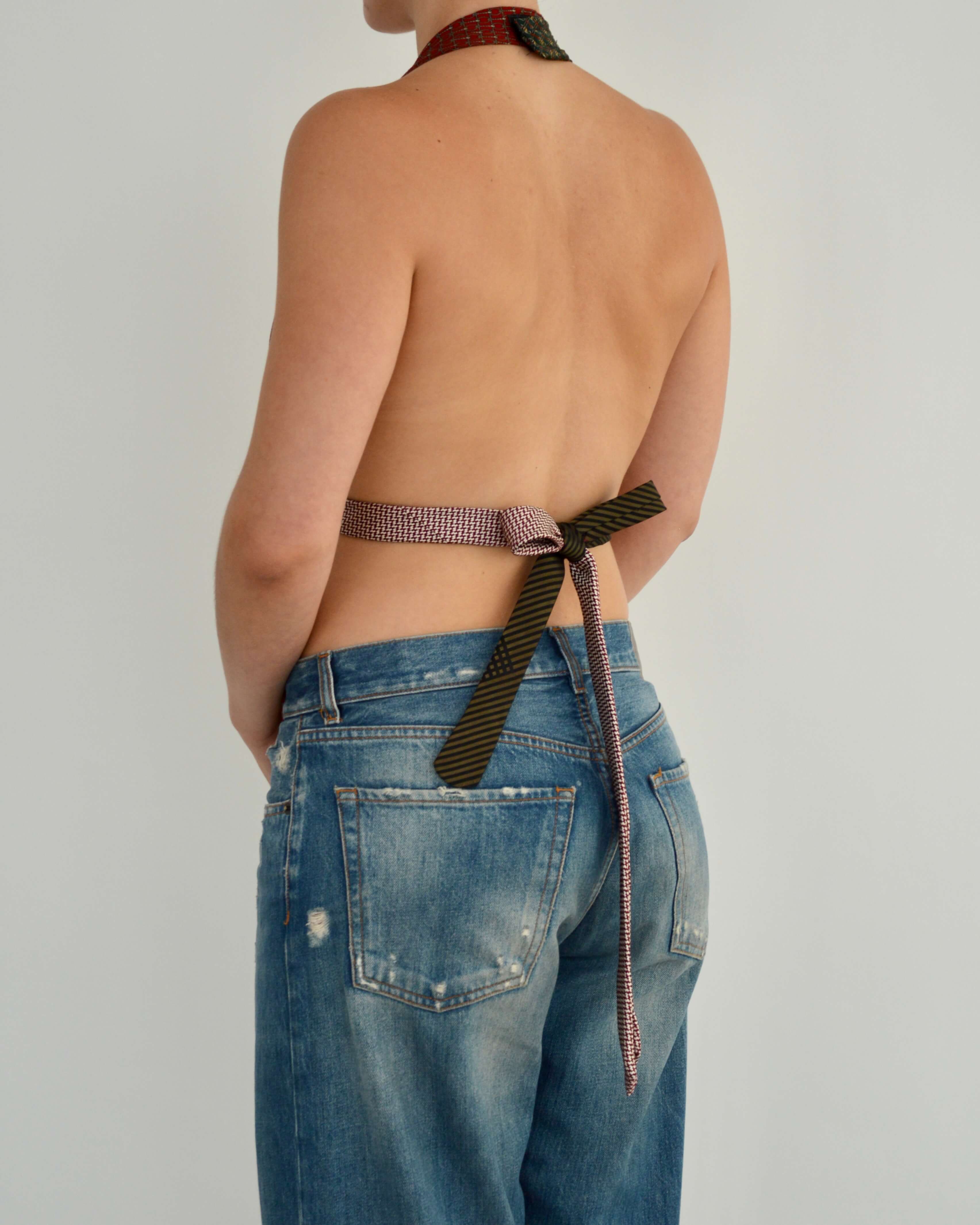 Tie Top & Flower Choker - nº 97 (XXS)