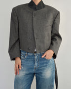 Tied-up Blazer - Textured Business (M)