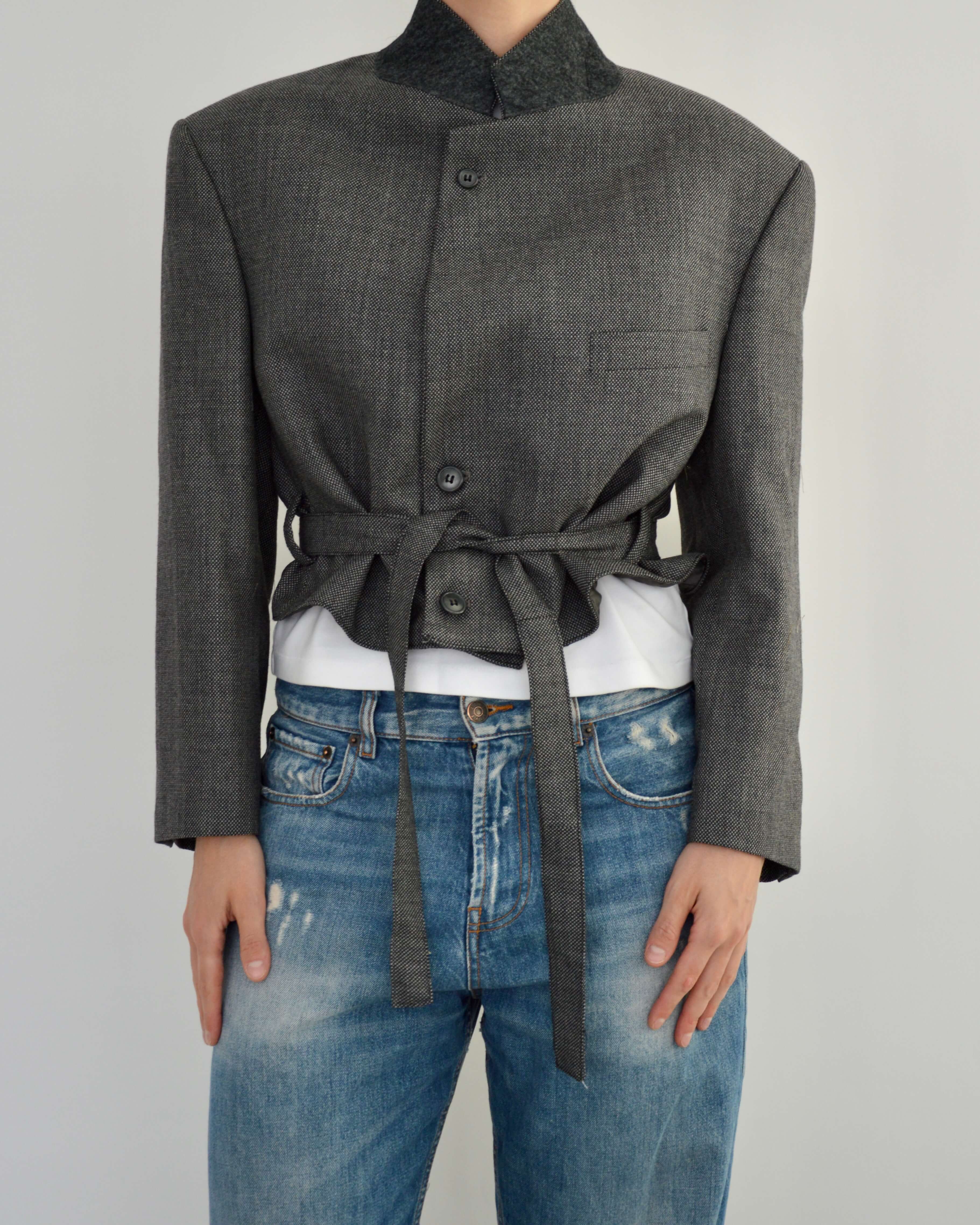 Tied-up Blazer - Textured Business (M)