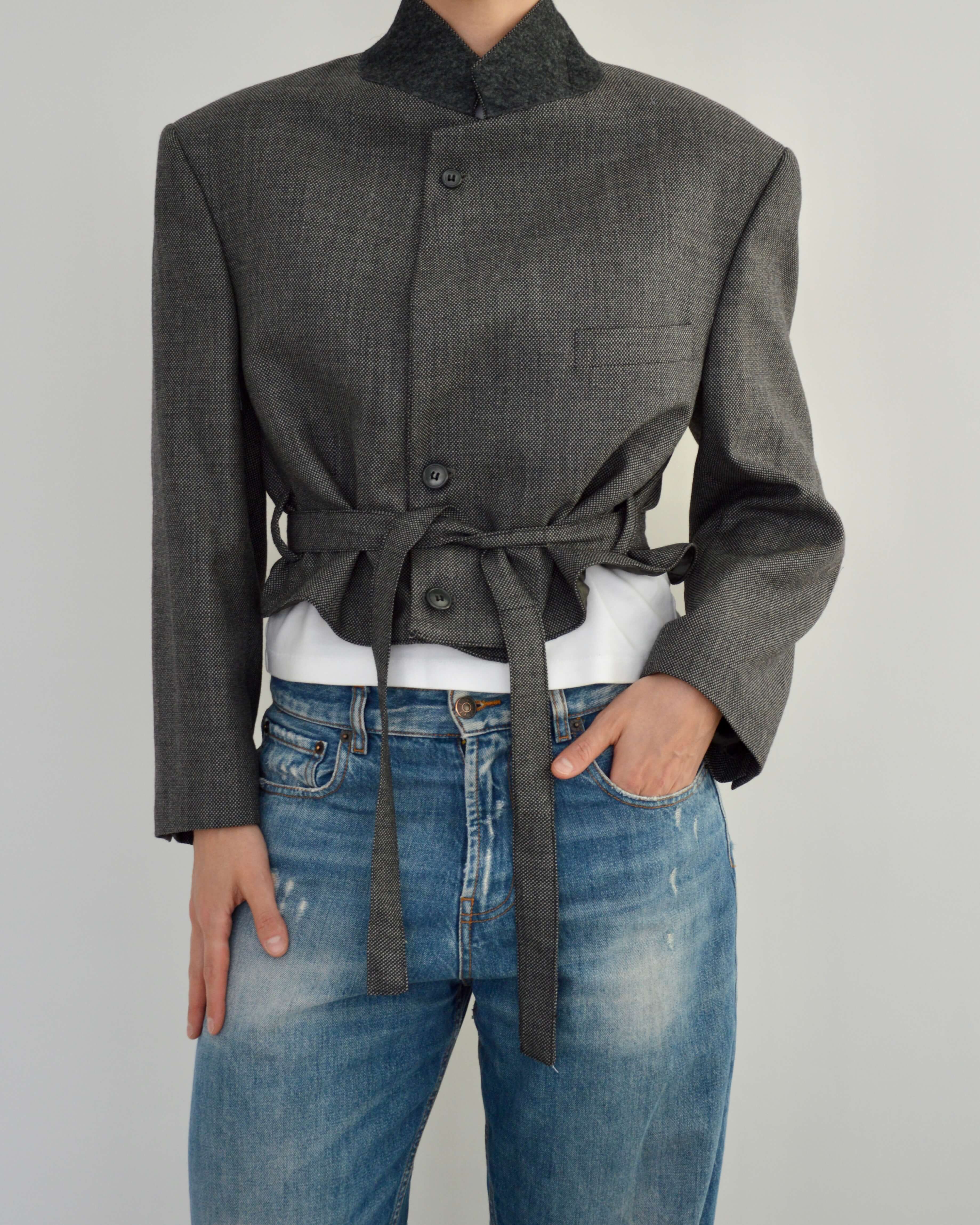 Tied-up Blazer - Textured Business (M)