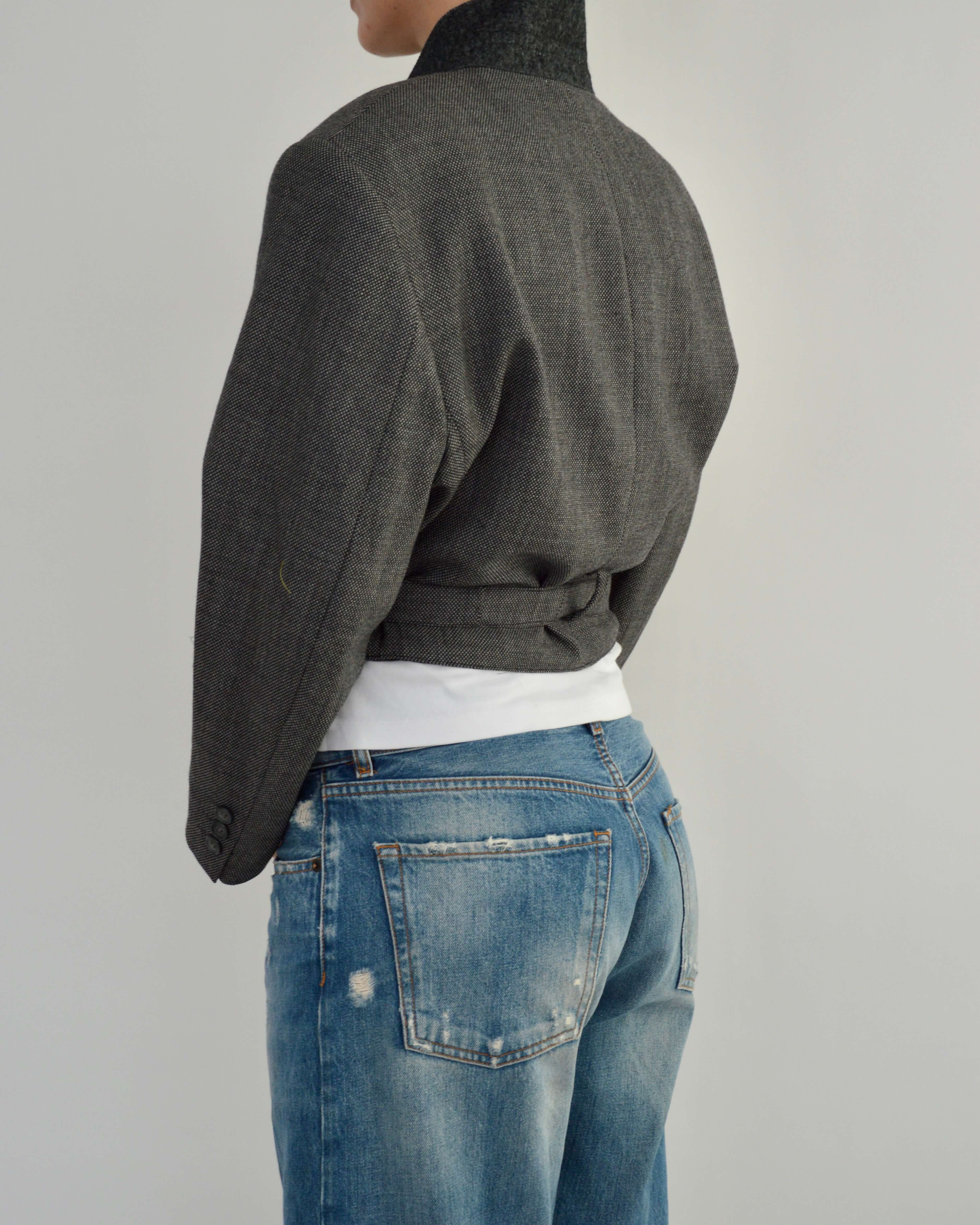 Tied-up Blazer - Textured Business (M)